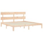 vidaXL Cadre de lit sans matelas 200x200 cm bois massif de pin