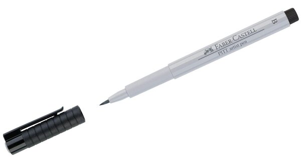 Stylo technique PITT artist pen pointe Brush Gris froid I FABER-CASTELL