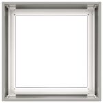 vidaXL Jardinière 40x40x40 cm acier inoxydable