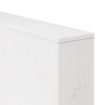 vidaXL Canapé de jardin Blanc 134 x 60 x 62 cm Pin massif