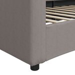 vidaXL Lit de repos taupe 80x200 cm tissu
