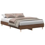 vidaXL Cadre de lit sans matelas chêne marron 120x200 cm