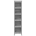 vidaXL Bibliothèque Gris Sonoma 80 x 30 x 155 cm Bois d'ingénierie