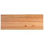 vidaXL Table à manger et bord naturel bois massif chêne rectangulaire