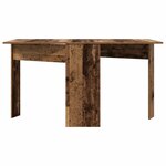 vidaXL Table à dîner 138 x 70 x 73 5 cm Bois d'ingénierie Bois ancien