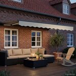 vidaXL Auvent rétractable électrique Crème et Anthracite 3 x 2 m