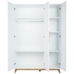 Garde-robe Lina 3 portes blanc