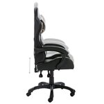 vidaXL Fauteuil de jeux vidéo Noir et camouflage Similicuir