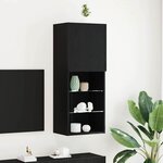 vidaXL Meuble TV Chêne noir 40.5 x 30 x 102 cm Bois d'ingénierie
