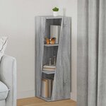 vidaXL Étagère latérale Gris Sonoma 33 x 32 x 100 5 cm