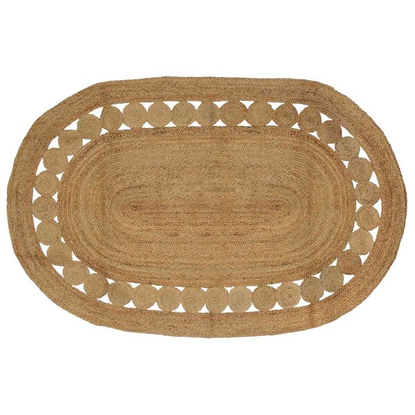 vidaXL Tapis de surface Naturel 205 x 305 cm Jute
