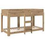 vidaXL Lit Superposé pour Enfants Chêne artisanal 100 x 200 cm