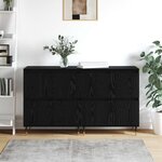 vidaXL Armoire de rangement 2 Pièces Chêne noir 60 x 35 x 70 cm