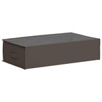 vidaXL Boîte de rangement avec fenêtre transparente 2 Pièces Gris