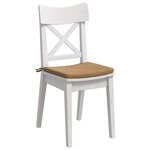 vidaXL Coussins de siège 4 Pièces Marron 40 x 40 x 3 cm Velours