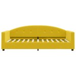 vidaXL Lit de repos sans matelas jaune 90x200 cm velours