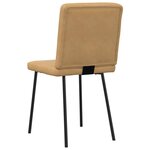 vidaXL Chaises à manger lot de 2 Marron Velours