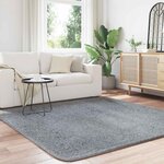 vidaXL Tapis shaggy à poils longs NAVARRA gris clair 200x200 cm