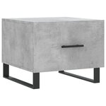 vidaXL Tables basses 2 Pièces gris béton 50x50x40 cm bois d'ingénierie