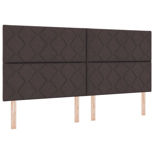 vidaXL Tête de lit LED Gris clair 200 cm tissu