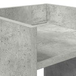 vidaXL Support de Plante 2 pièces Gris béton 30 x 30 x 80 cm