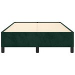 vidaXL Cadre de lit sans matelas vert foncé 120x190 cm velours
