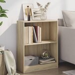 vidaXL Bibliothèque Chêne sonoma 60x24x76 cm Bois d'ingénierie
