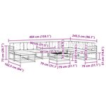 vidaXL Ensemble de canapés d'extérieur 9 pc Blanc et anthracite