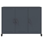 vidaXL Buffet anthracite 100 5x39x72 cm acier