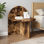 vidaXL Table de chevet Chêne Fumé 40 x 35 5 x 45 5 cm
