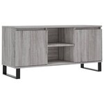 vidaXL Meuble TV sonoma gris 104x35x50 cm bois d'ingénierie