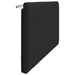 vidaXL Coussin de tête de lit Hanko noir 180 cm velours