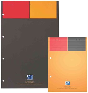 bloc-notes international 'NOTEPAD' A4+ quadrillé 80F OXFORD