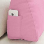vidaXL Coussin de Dos Rose 60 x 20 x 50 cm tissu