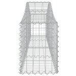 vidaXL Paniers à gabions arqués 9 Pièces 200x30x40/60 cm Fer galvanisé