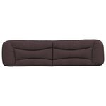 vidaXL Coussin de tête de lit marron foncé 200 cm tissu