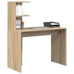 vidaXL Bureau Chêne sonoma 102 x 50 x 124 cm Bois d'ingénierie