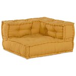 vidaXL Unité de canapé modulaire 2 Pièces Jaune 140 x 70 x 56 cm Tissu
