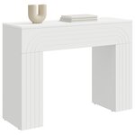 vidaXL Table basse Blanc 102 x 35 x 75 cm Bois d'ingénierie