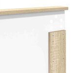 vidaXL Tête de lit Chêne Sonoma 200 cm Bois d'ingénierie