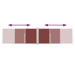 vidaXL Auvent latéral rétractable Marron 100 x 600 cm