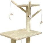 Arbre à chat 79 x 34 x 138 cm - Beige