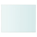 vidaXL Panneaux d'étagère 2 Pièces Verre Transparent 20 x 20 cm