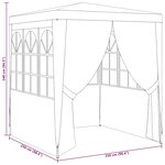 vidaXL Tente de réception avec parois latérales 2 5x2 5 m Bleu 90 g/m²