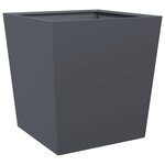 vidaXL Jardinières 2 Pièces anthracite 50x50x50 cm acier
