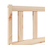 vidaXL Cadre de lit extra long sans matelas 90x210 cm bois massif pin