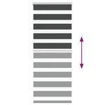 vidaXL Store zèbre noir 55x150 cm largeur du tissu 50 9 cm polyester