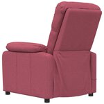 vidaXL Fauteuil de massage Rouge bordeaux Tissu