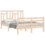 vidaXL Cadre de lit sans matelas 140x190 cm bois massif