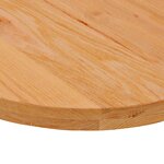 vidaXL Dessus de table 120x60x4 cm bois de chêne massif ovale